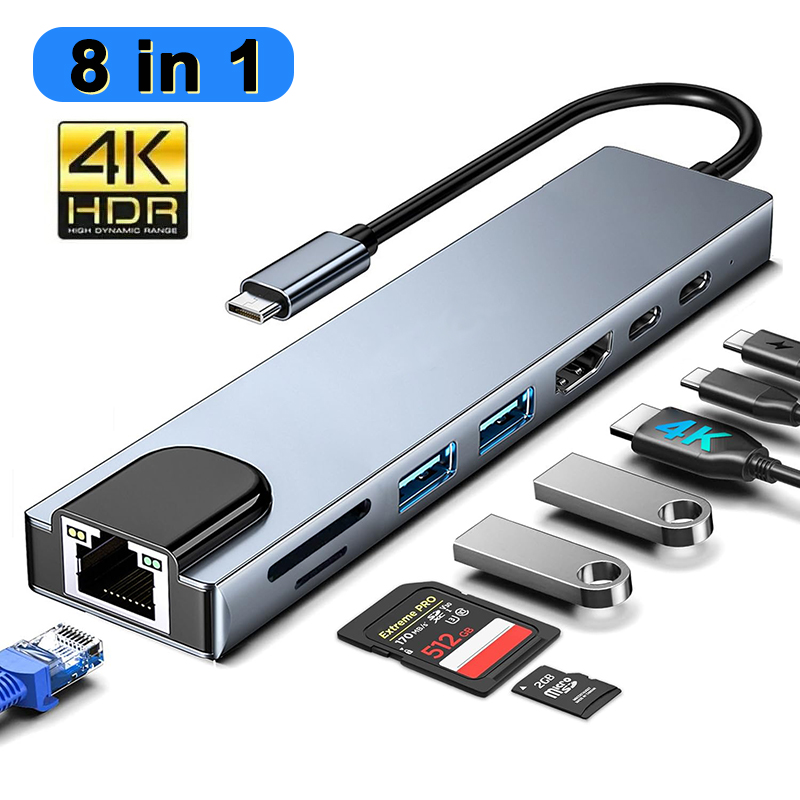 Sd Card Module - 8-in-1 USB Typ C Hub für