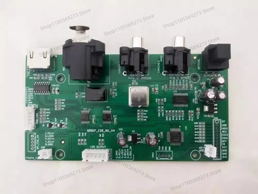 Microphone Module - Multiformat-Digitaleingangsmodul I2S Koaxial Glasfaser AES Signalempfangs-Leiterplatte