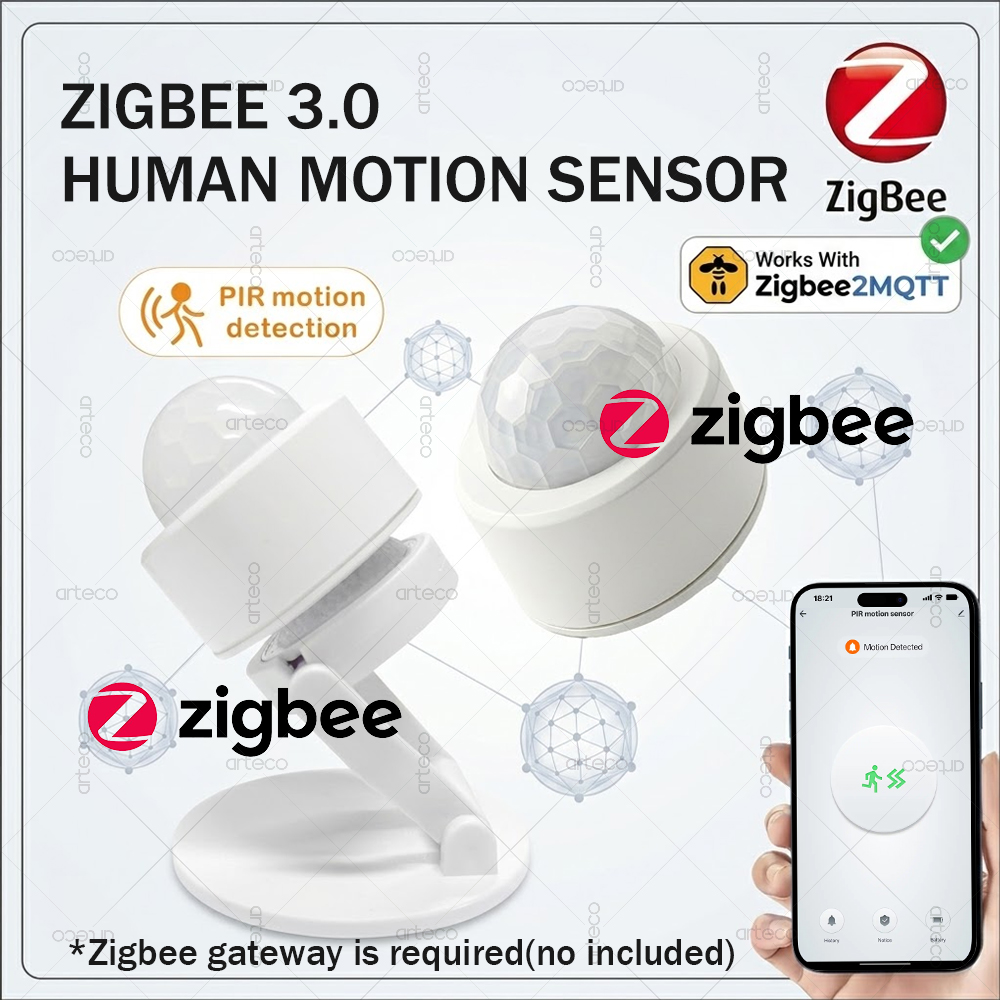 Pir Motion Sensor - Zigbee 3.0 Mini-PIR-Bewegungssensor, Infrarot-Körperdetektor, Sicherheitsalarm, unterstützt