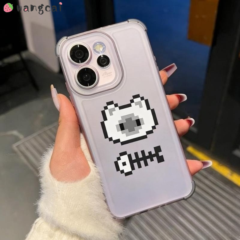Neopixel - Cartoon Pixel Katze Eisnebel Handyhülle für