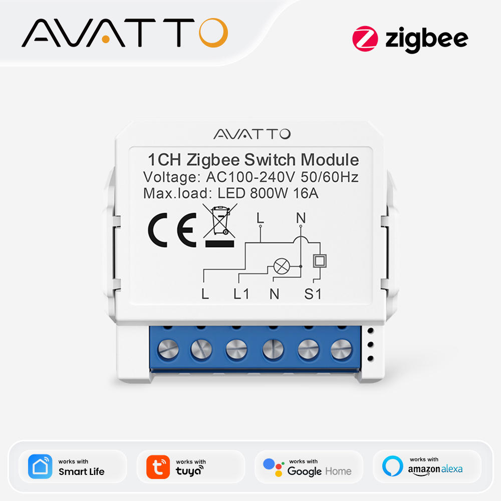AVATTO ZigBee Tuya 1/2/3/4 Gan – Relay Module 1 Channel Bewertung und Preis