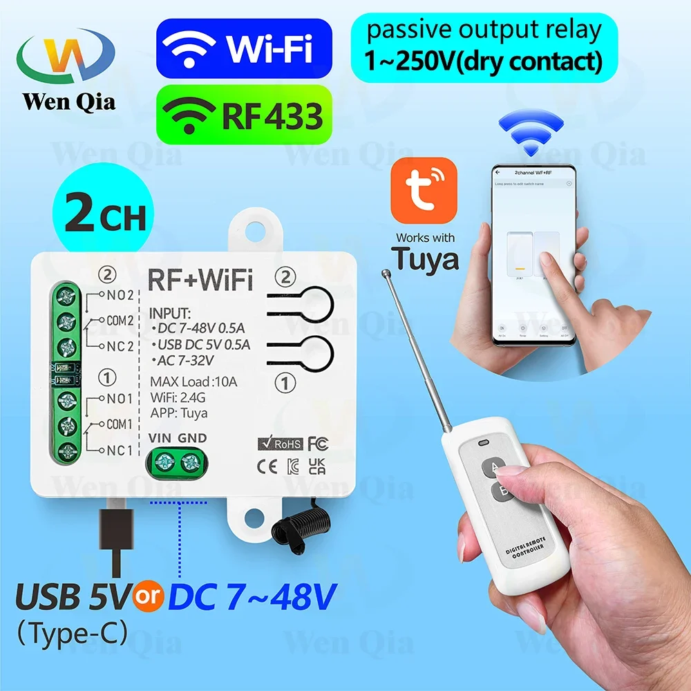 2CH Smart Lichtschalter Tuya,  – Ir Remote Module Bewertung und Preis