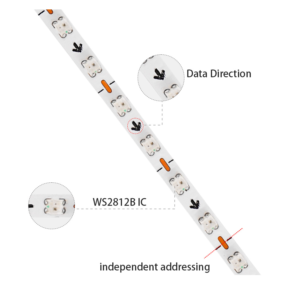 2,7mm WS2812B LED-Streifen Ult – Ws2812B Strip 5V Bewertung und Preis